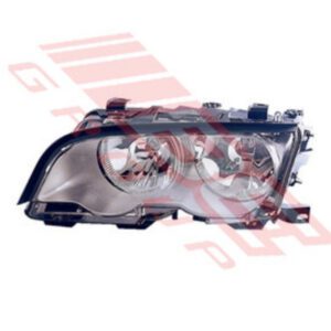 Bmw 3'S E46 2 Door 1998 - Headlamp -  Lefthand Or Righthand - Grey Reflector