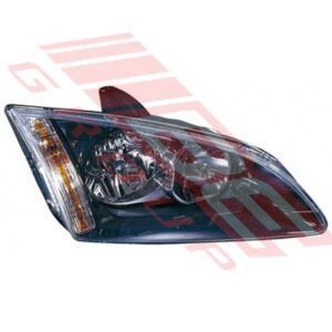 Ford Focus 2005-07 Headlamp - Right Hand - Black - Electric/Manual - Buy Now!
