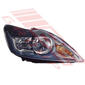 Ford Focus 2008 Electric Black Right Hand Headlamp - Enhance Your Driving Experience
