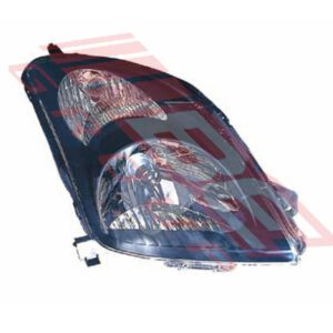 2005 Suzuki Swift Black Manual Righthand Headlamp - Quality Replacement Part
