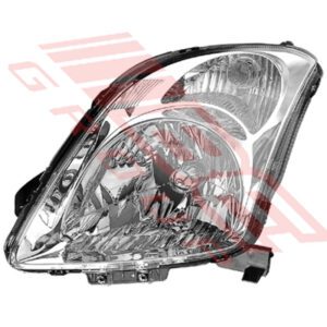 2005 Suzuki Swift Chrome Manual Lefthand Headlamp - Enhance Your Driving Experience!
