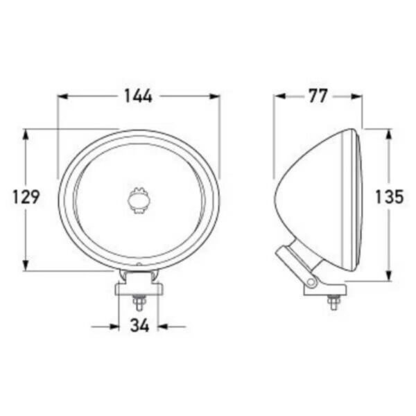 "Hella Comet 200 Fog Lamp: Brighten Your Path with Superior Visibility"