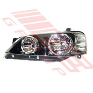 Ford Falcon Ba/Bf1 2003 Left Headlamp - Black Reflector Type