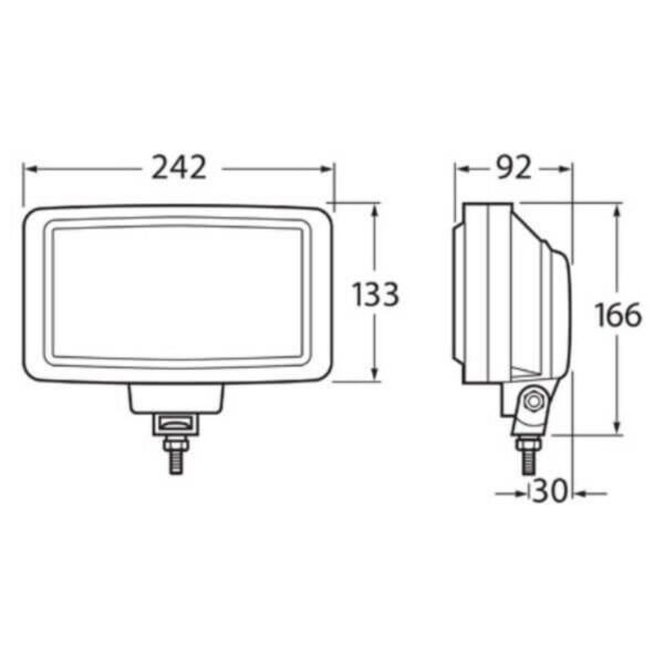 "Hella 1311 Jumbo 220 Series 100W 12V Driving Lamp - Brighten Your Drive!"