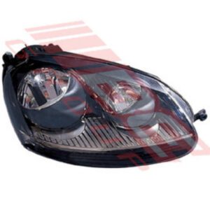 VW Golf MK5 2003 GTI Headlamp Right Hand Black Electric - High Quality Replacement Part