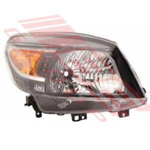 Black 2009 Ford Ranger Right Hand Electric/Manual Headlamp - Get Maximum Visibility!