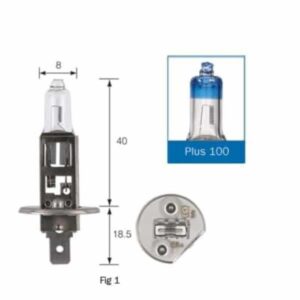 Narva Halogen H1 Globe Plus 12V 55W 100 P14.5S - Brighten Your Drive with Quality Halogen Lighting
