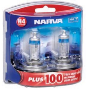 "Brighten Your Drive: Narva Halogen H4 Globe 12V 60/55W Plus 100"