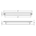 "Hella 24V LED Strip Light Rigid Flush Mount 257mm - Brighten Up Your Space!"