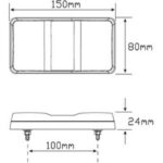 Led Autolamps 150Bar2 Stop/Tail/Indicator & Reflector Combination Lamp