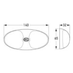 "Hella Duraled Side Direction Indicator Lamp: Enhance Your Vehicle's Visibility"