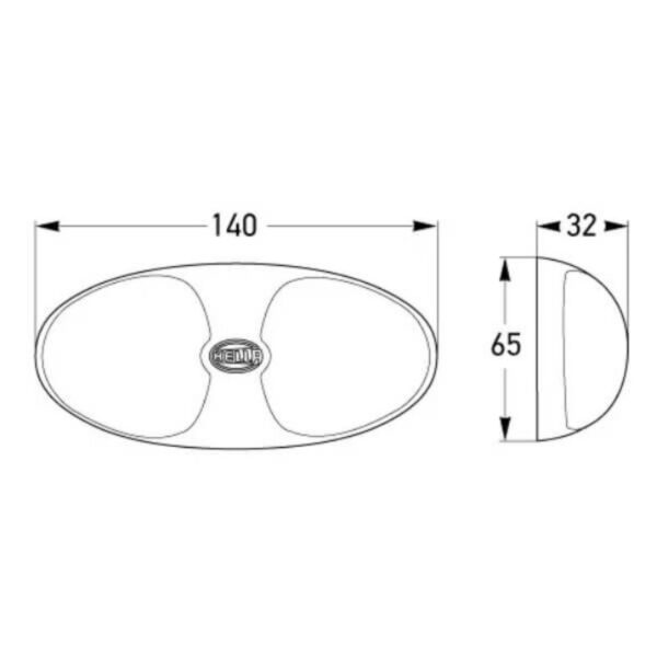 "Hella Duraled Side Direction Indicator Lamp: Enhance Your Vehicle's Visibility"