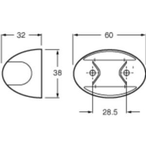 "Hella Duraled Front Position/End Outline Lamp: Brighten Your Vehicle's Exterior"