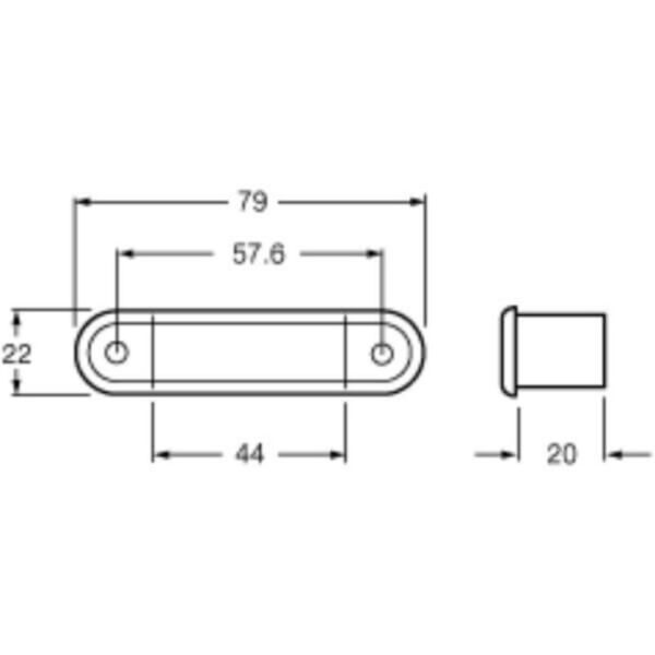 "Hella LED Flush Mount Front End Outline Lamp - Brighten Your Vehicle's Exterior"