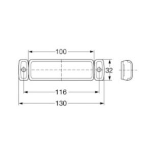 "Hella 12V Amber LED Side Marker Lamp - Bright & Durable Lighting"