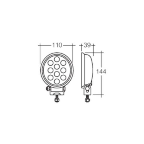 "Narva 72425 9-33V LED Work Lamp Flood Beam - 900 Lumens | Bright & Powerful Lighting"