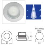 Narva 87581 9-33V High Powered 3W LED Interior Down Light - Brighten Up Your Home!