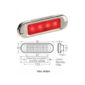 Narva 90834 10-30V Red LED Rear End Outline Marker Lamp w/ Stainless Steel Cover