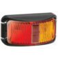 Narva 91603 9-33V Red/Amber LED Side Marker Lamp with Black Base & 2.5M Cable
