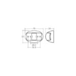 Narva 91605 9-33V Red/Amber LED Side Marker Lamp with Oval Deflector Base