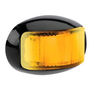 "Narva 91645 9-33V L.E.D Side Direction Indicator Lamp (Amber) with Oval Black or Chrome"