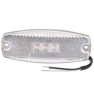 Narva 91704 9-33V White LED Front End Outline Marker Lamp w/ Retro Reflector & 0.5M Cable