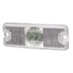 "Narva 91804 10-30V LED Front End Outline Marker Lamp (White) with In-Built Retro Reflector"