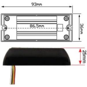 Led Autolamps 93Am 93 Series Amber Emergency Lamp