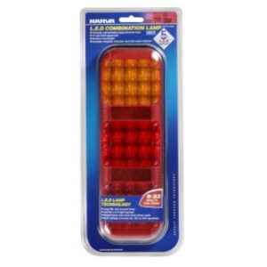 "Narva Model 42 LED Tail Lamp: 9-33 Volt Red/Amber - Bright & Durable Lighting"