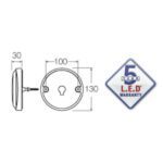 "Narva 94302 9-33V White LED Reverse Lamp - 0.5M - Bright & Durable"