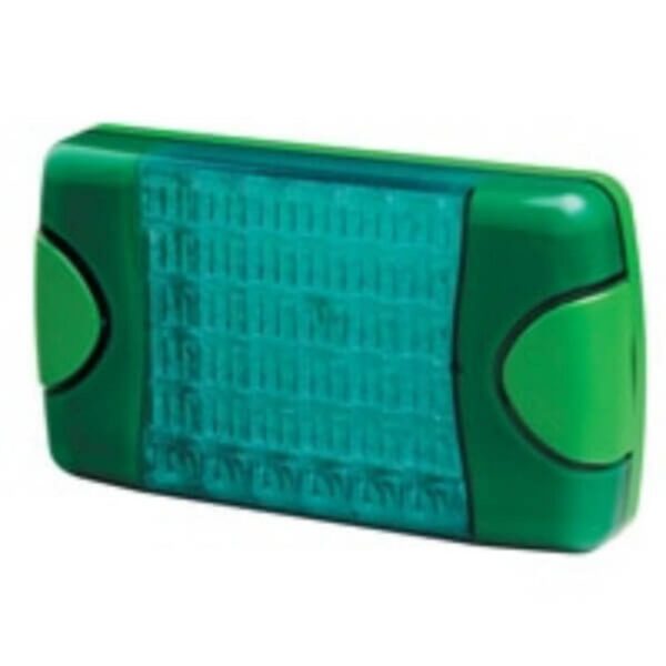 "Hella Duraled Multi-Flash Compatible Green Signal Lamp - Brighten Your Drive!"