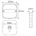 Led Autolamps 99Arl2 Stop/Tail/Ind/Reflector Combination Lamp