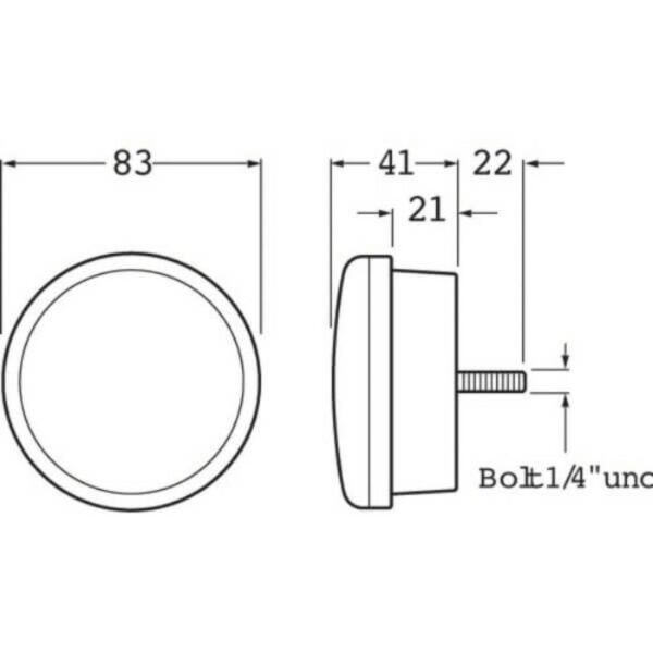 Hella LED 83mm Rear Direction Indicator Lamp - Bright, Durable, and Reliable Lighting