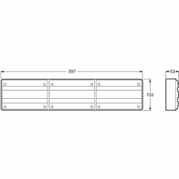 "Hella 2427-H Designline LED Triple Module Stop/Rear Position/Rear Direction Indicator Lamp - Bright & Stylish Design"