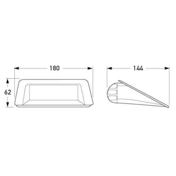 "Hella High Level LED Brake Light - 12V for Maximum Visibility"