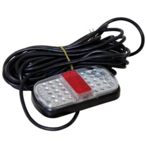 Trailparts Submersible LED Tail Light Kit - 160 x 80mm Short Lead - With 8 Metres, Trailparts