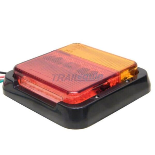 Trailparts Led Tail Lamp Kit, 120X125Mm,Multivolt, Including Npl - With 3 Metres and 300mm, Trailparts