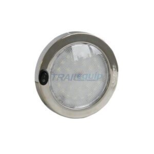 Trailequip Led 140mm Round Ceiling Lamp With Switch, 12V, 140mm X 29D