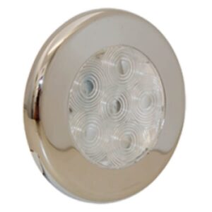 Trailequip Led Recessed 75mm Courtesy Lamp, 12V, 75mm X7D