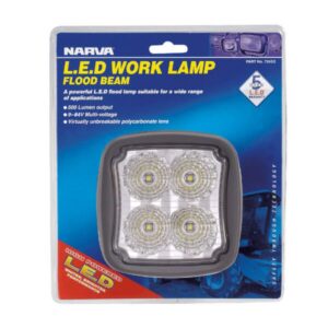 Narva 72453 9-64V 5W LED Work Lamp Flood Beam - 2000 Lumens | Bright & Powerful Lighting