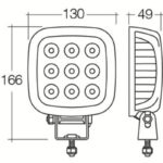 "Narva 72459 9-33V LED Work Lamp Flood Beam - 2500 Lumens | Bright & Powerful Lighting"