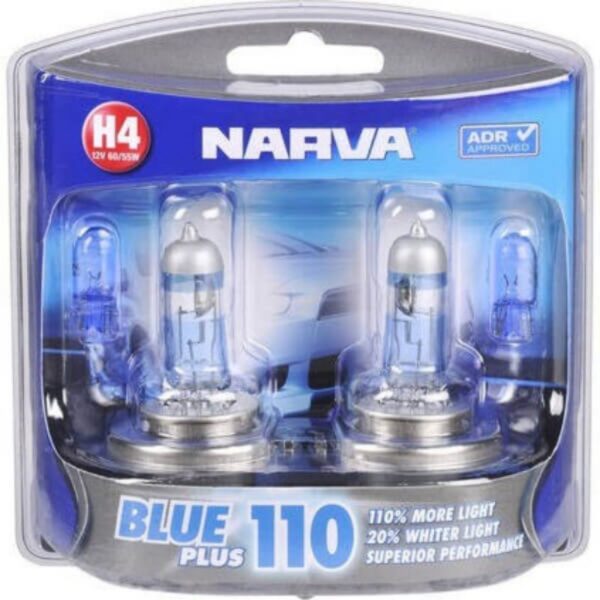 Narva Halogen H4 Globe 12V 60/55W Blue Plus 110 - Brighten Up Your Ride!