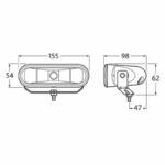 "Hella FF 75 Spread Beam Driving Lamp: Illuminate Your Path with Maximum Visibility"