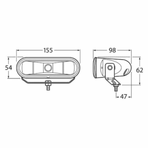 "Hella FF 75 Spread Beam Driving Lamp: Illuminate Your Path with Maximum Visibility"