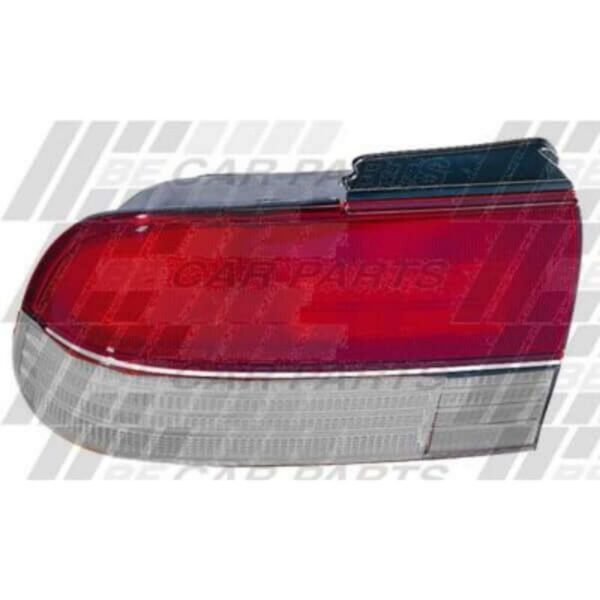 Mitsubishi Magna Ts 1994 - 96 Rear Lamp - Lefthand - Red/Clear/Clear - Chrome Strip