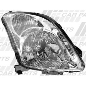 "2005 Suzuki Swift Electric Chrome Righthand Headlamp - Enhance Your Driving Experience!"