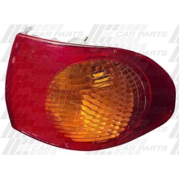 Toyota Corolla Ae111 1997-01 Sedan Rear Lamp - Righthand - Red+Amber -