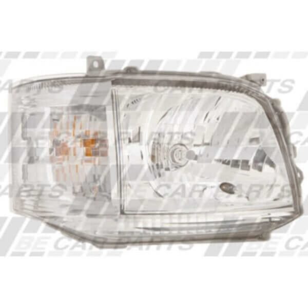 Toyota Hiace 2010- Facelift Headlamp - Righthand - Electric/Manual - Non Bulb Shield