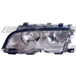 Bmw 3'S E46 4 Door 1998 - Headlamp - Lefthand - Grey Reflector