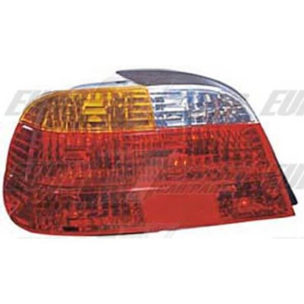 "1999 BMW 7 Series E38 Left Rear Lamp - Amber/Clear Red"